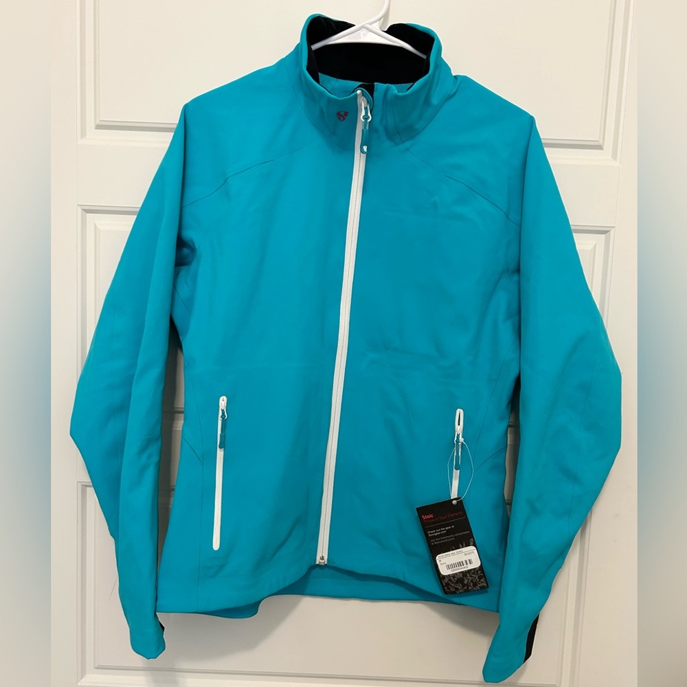 Women’s STOIC Blue Monolith Softshell Jacket NEW -Medium